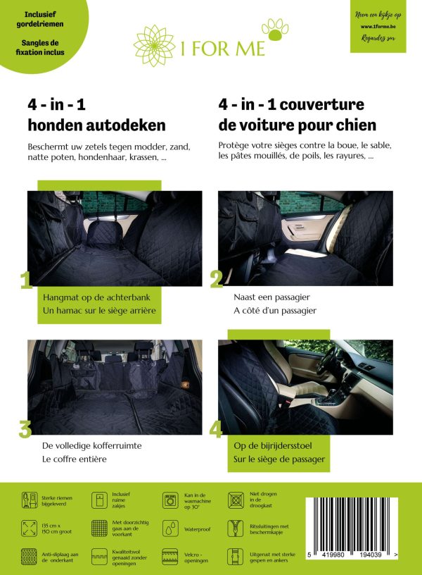 Bescherm Hoes Honden Autodeken Logo 4 in 1