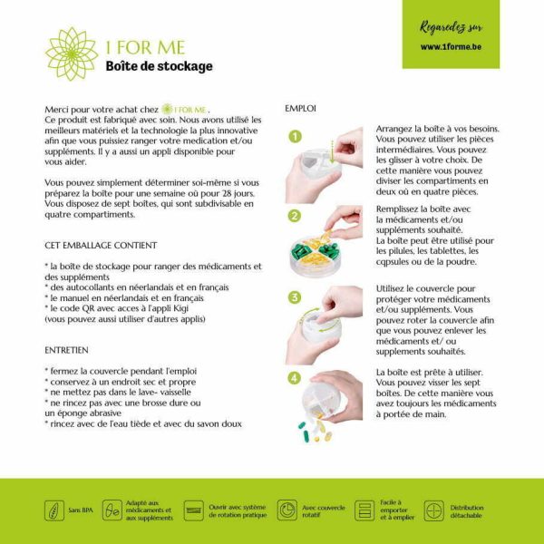 Medicatie Pillen Doos Handleiding Frans